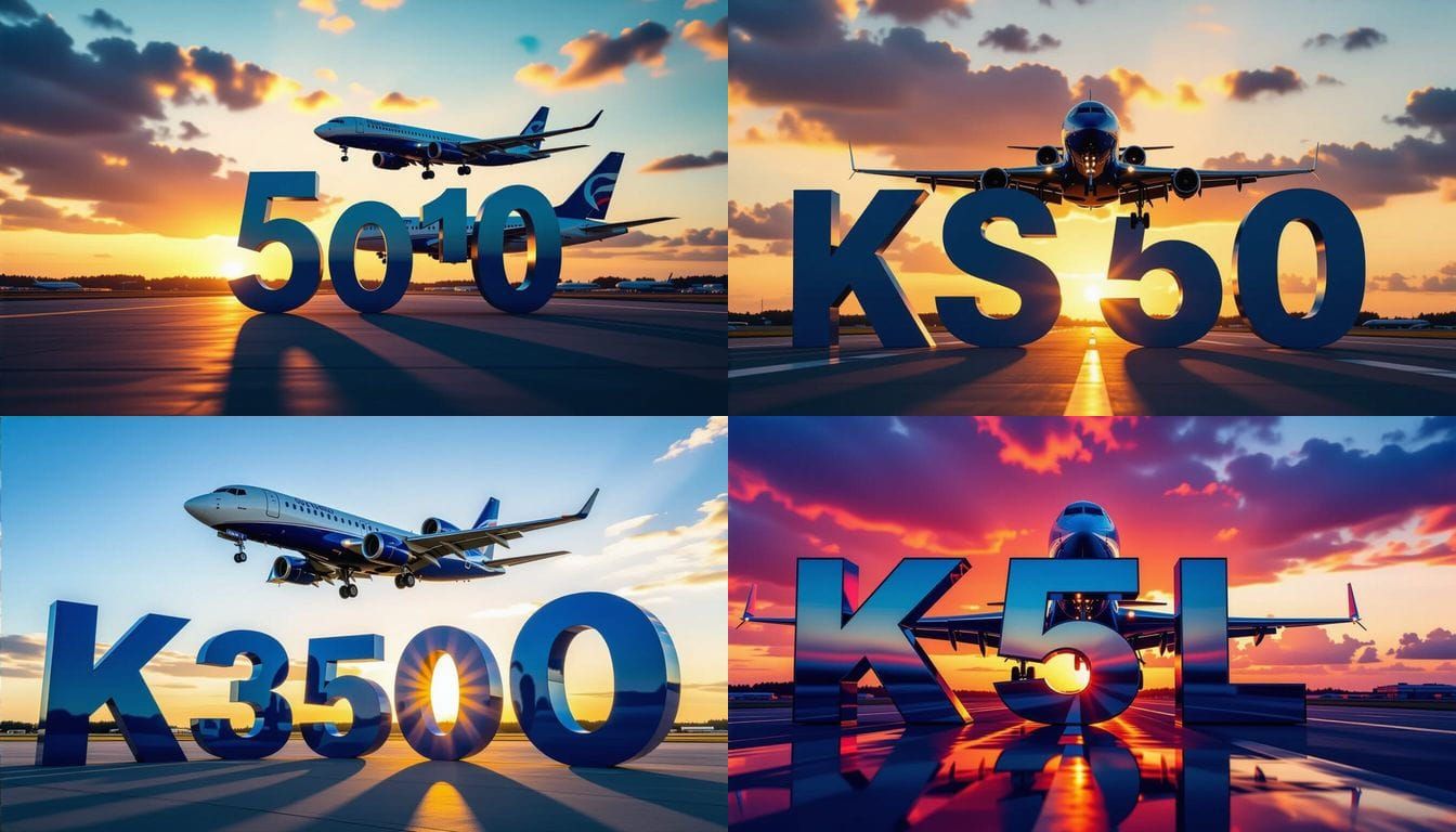 KSL 360 Blue Letters with Jet Landing