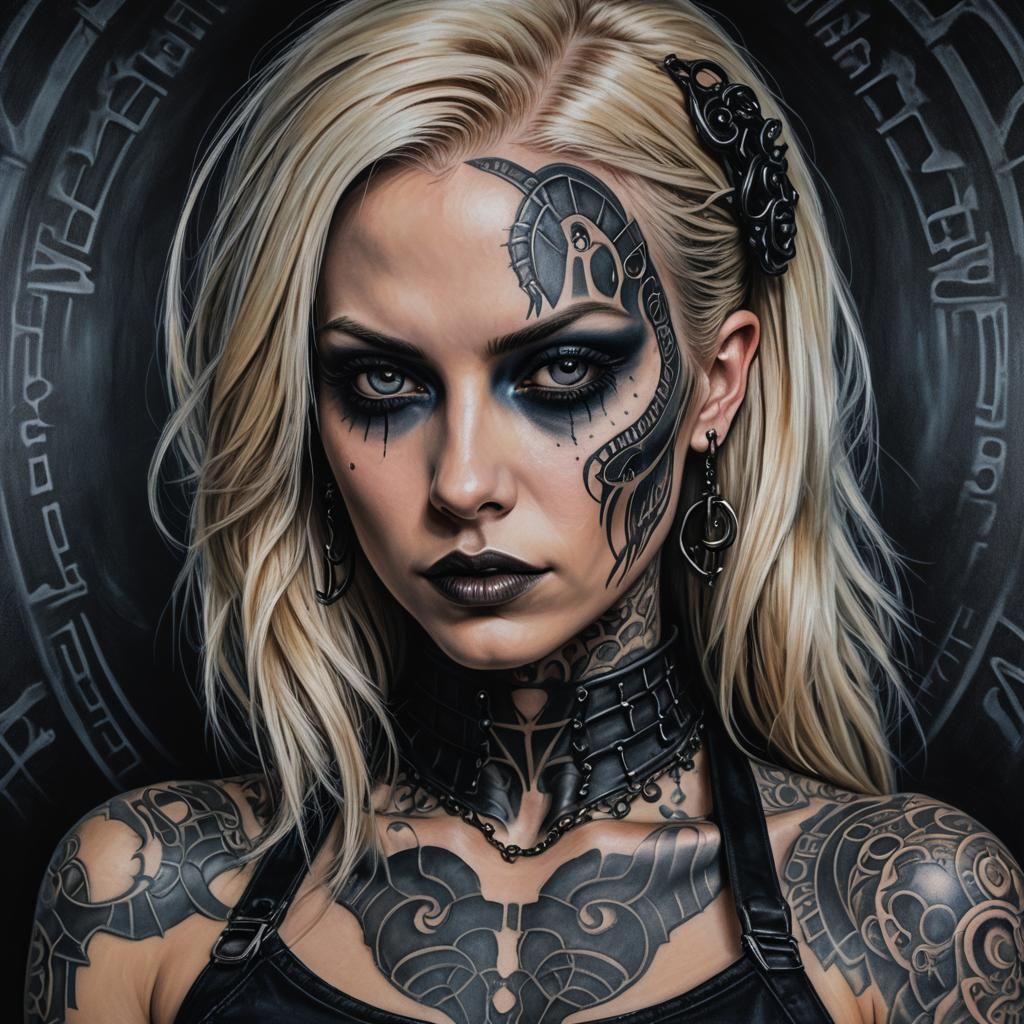 Gothic Portrait in Dark Fantasy Style