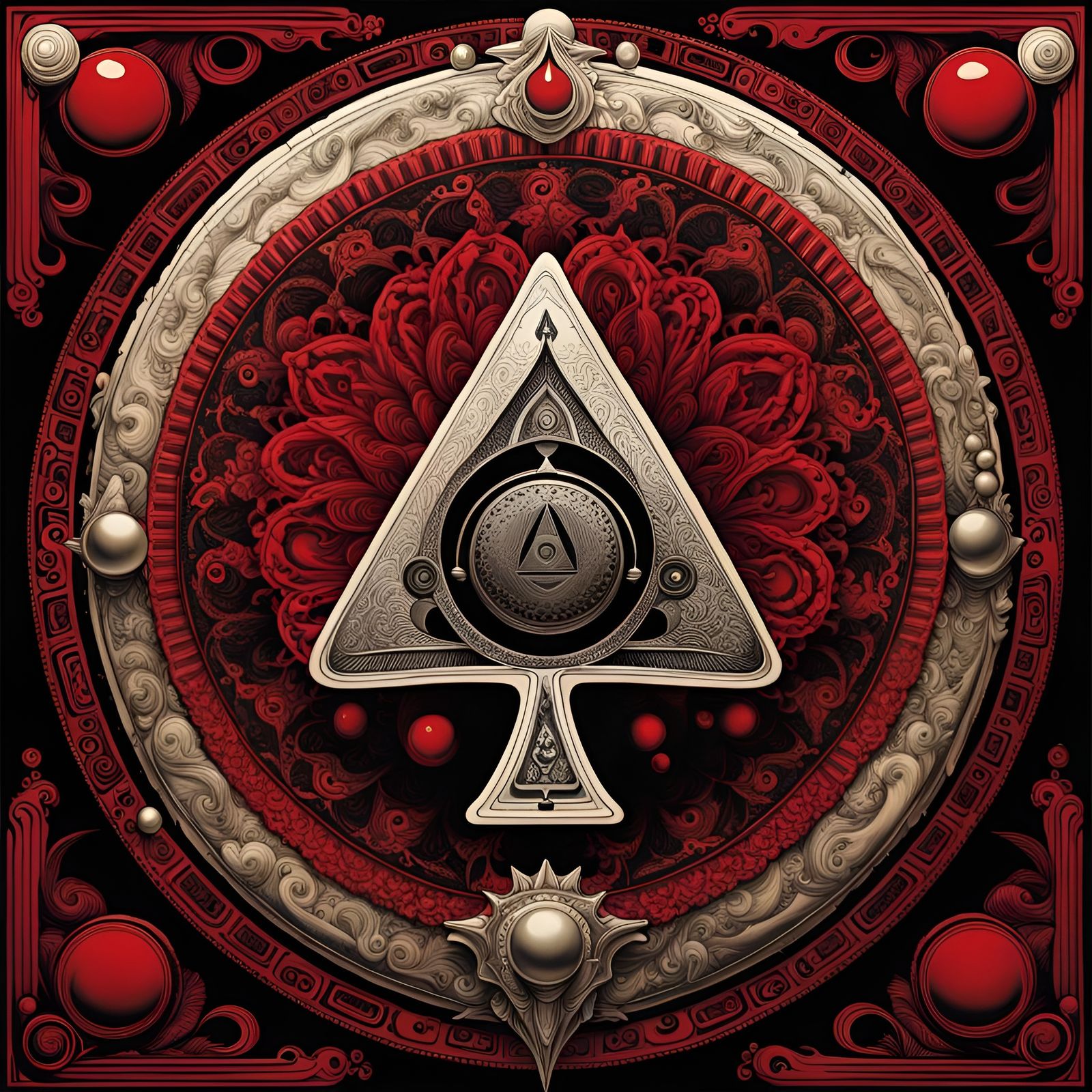 Ace of Spades Mandala 🪷🃏♠️ *2x*