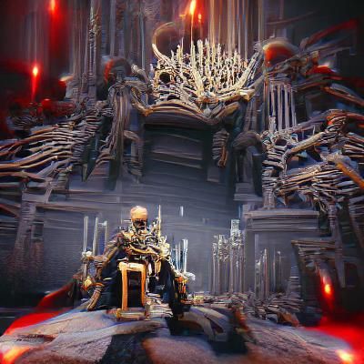 Skull Throne Digital Rendering