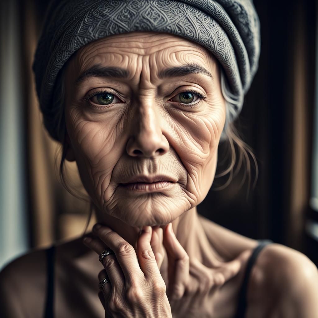 Hyperrealistic Portrait with Intricate Details in HDR