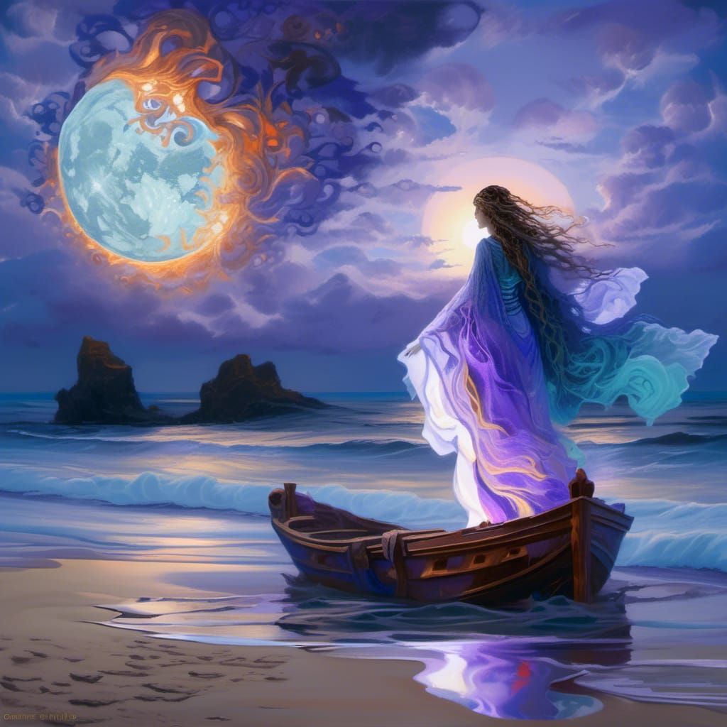 the Night the Moon Burned her own Hologram