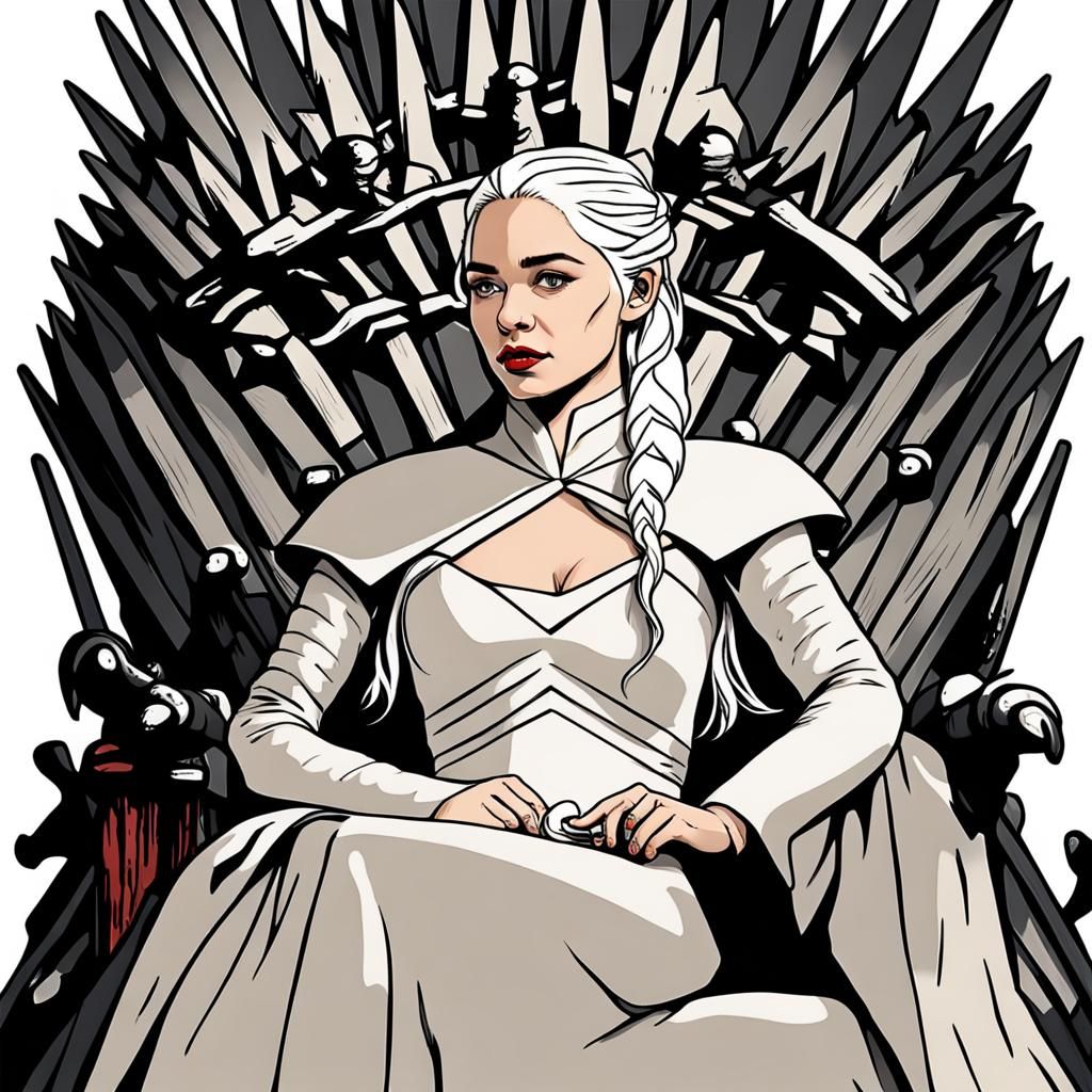 Daenerys Targaryen on the Iron Throne