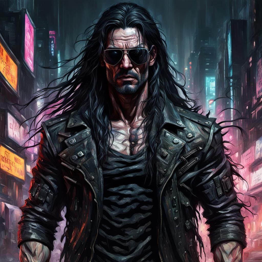 Cyberpunk Cannibalistic Gothic Male Portrait
