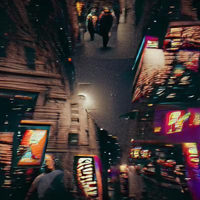 Cinematic Night Walk in New York City