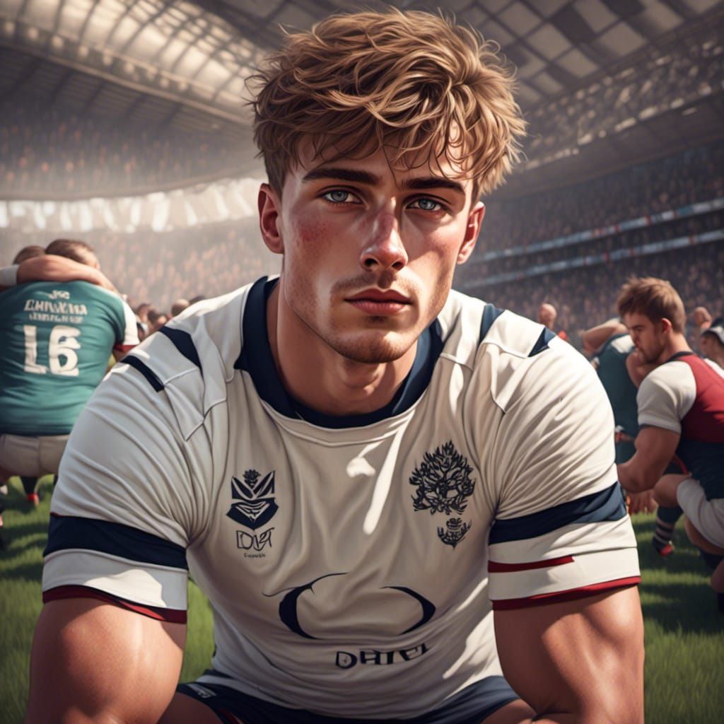 British Rugby Player Portrait
