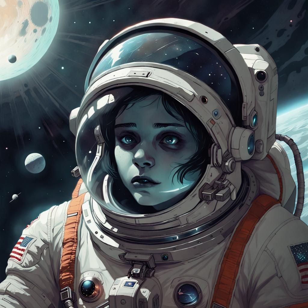 Astronaut in Space: Dreamy Auroracore Aesthetic