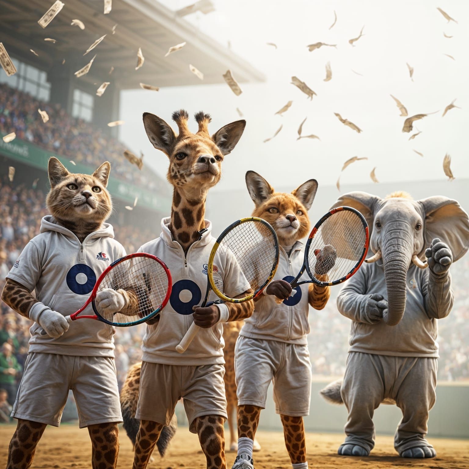 Animals Play Wimbledon Final in Alternate Reality