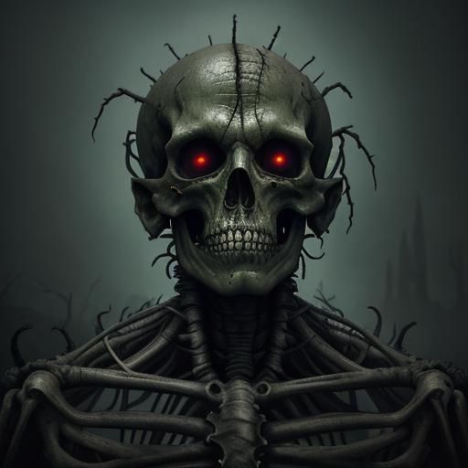 Dark Fantasy Undead Creature in Grisly Detail