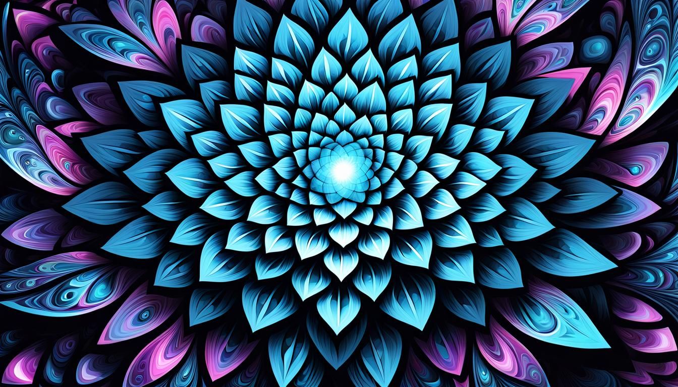 Abstract Geometric Forms: Fractals and Sacred Symbols