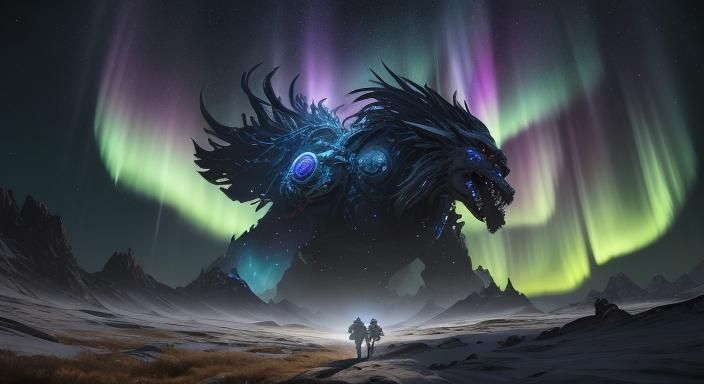 Godlike Being Crafts Planets in Mystical Realm