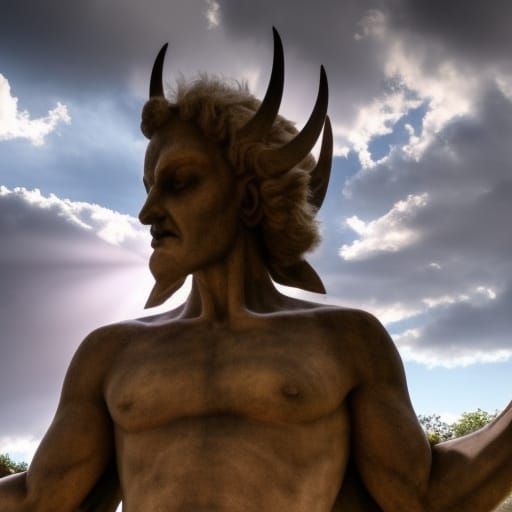 Epic Battle: God and Satan Watch from Heaven