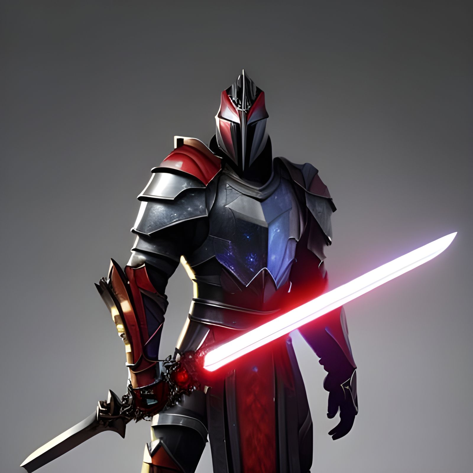 Hyperdetailed Knight Portrait with Vibrant Lighting