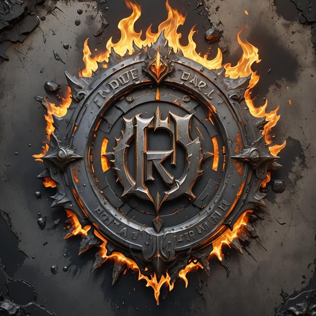 Metallic ROYAL HDEMI Logo in Fiery Emblem Shot