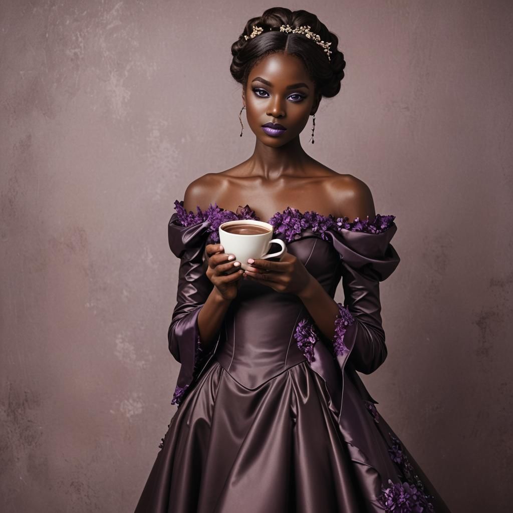 Chocolate Girl on Hot Chocolate Cup