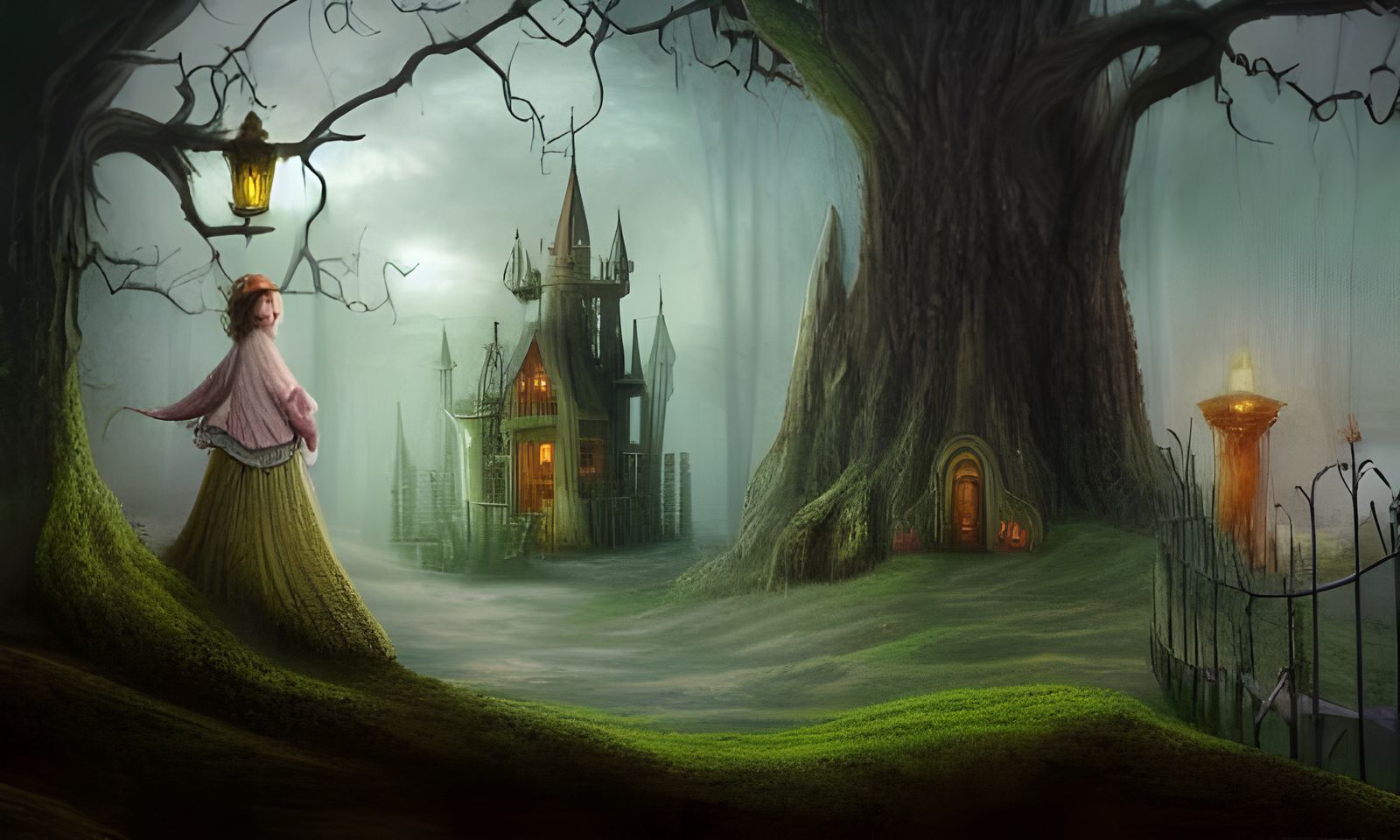 Forgotten Fantasy Realm: A Digital Painting