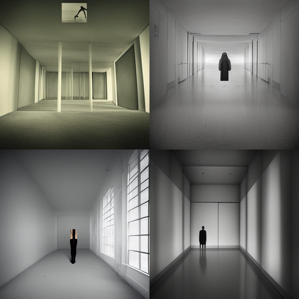 Surreal Interior Liminal Space Art Photo