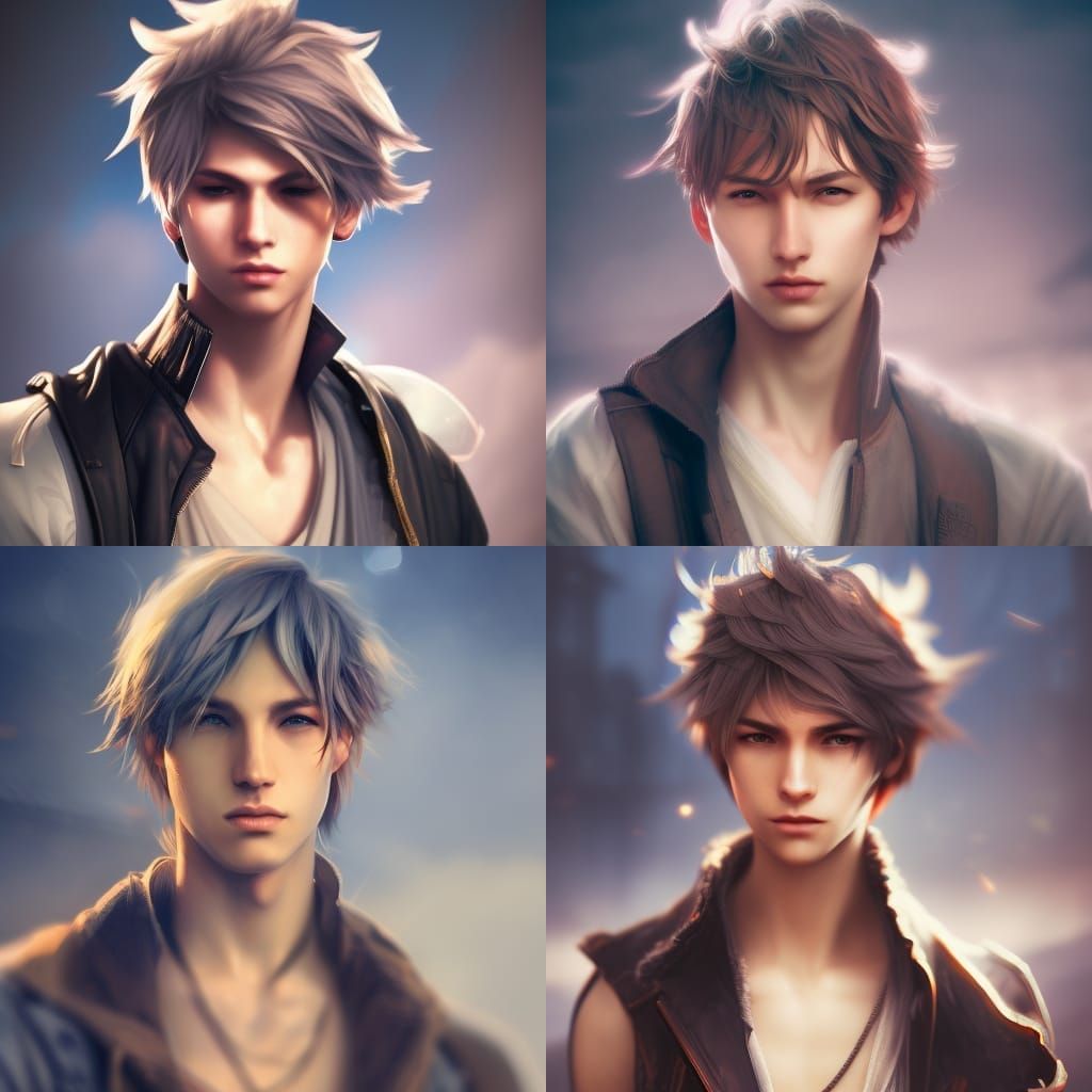 Hyperrealistic Final Fantasy Boy Portrait in Unreal Engine 5