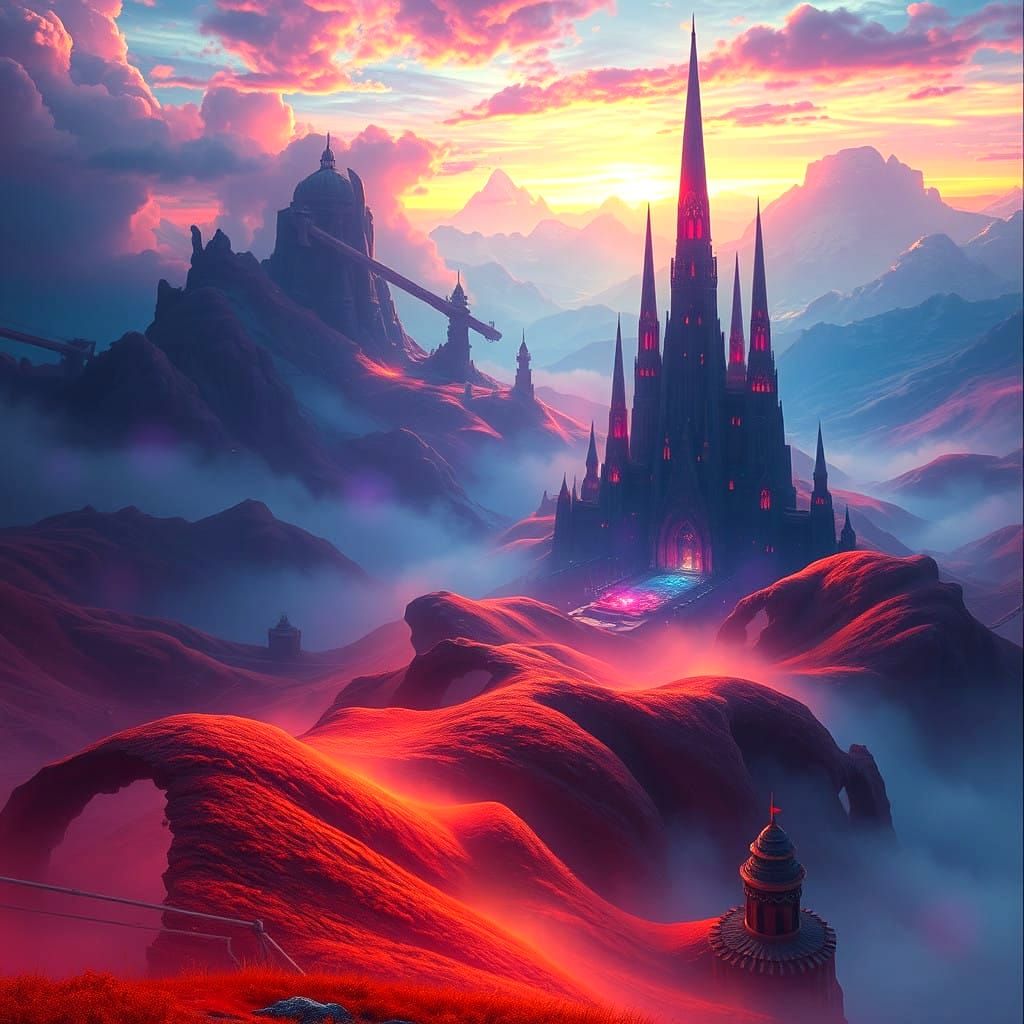 A Dreamlike Scene of Wonder and Magic