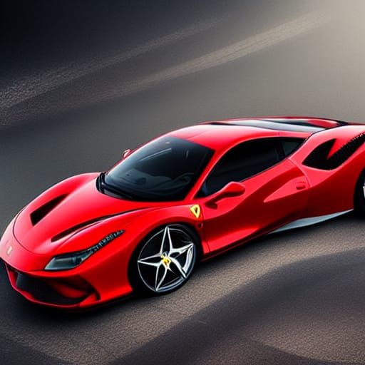 Epic Ferrari F8 Tributo Digital Matte Painting