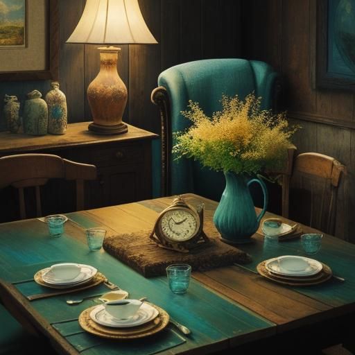 Whimsical Cuckoo Clock in Folk Art Style