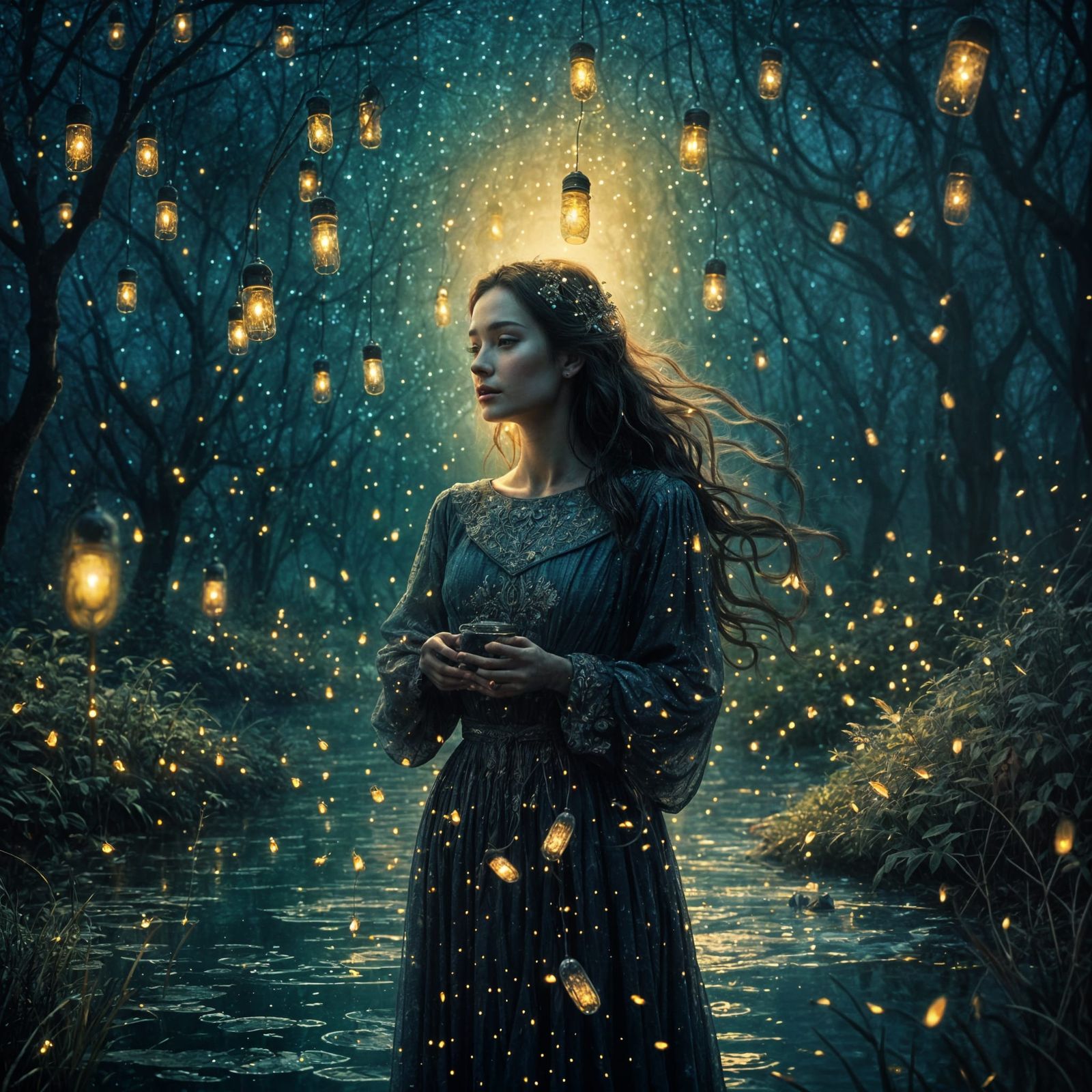 Lady of the fireflies