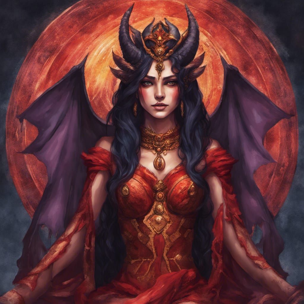 Succubus Queen Reigns Over Enchanted Realm