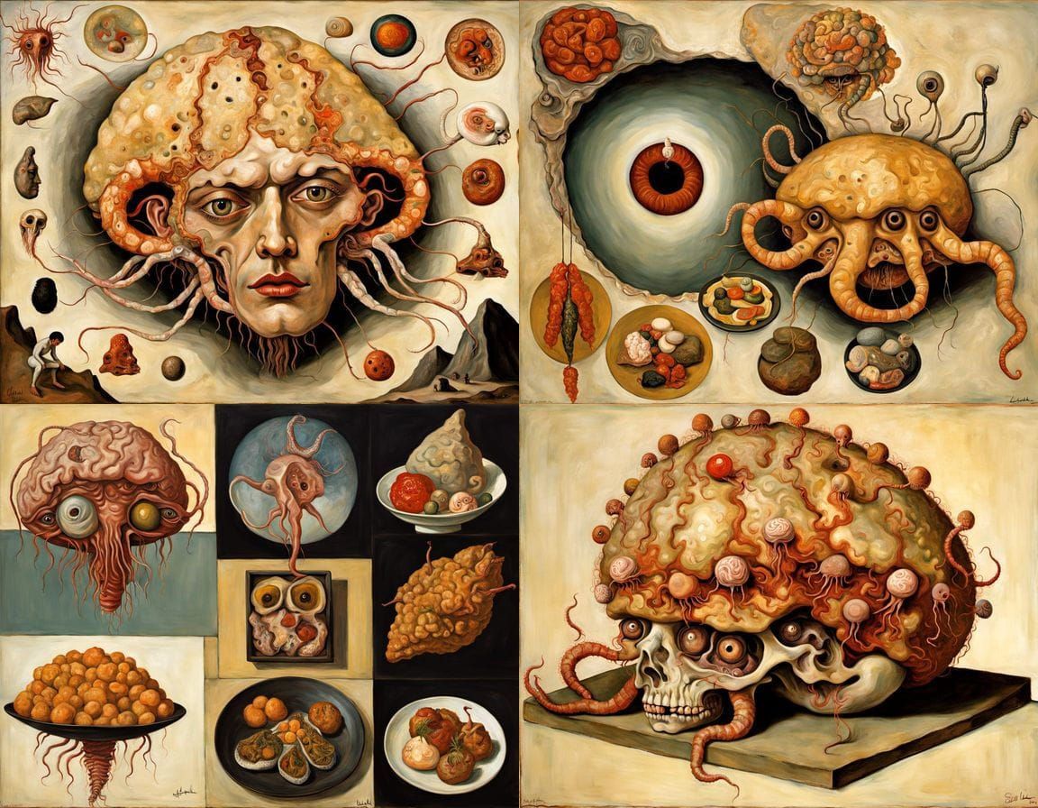 Surreal Anatomical Study of a Jellyfish Brain