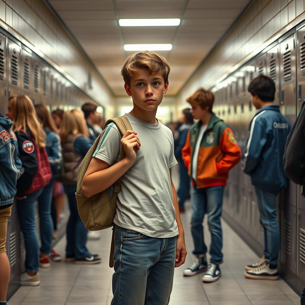 1980s Boy's First Day Rendered in 8K