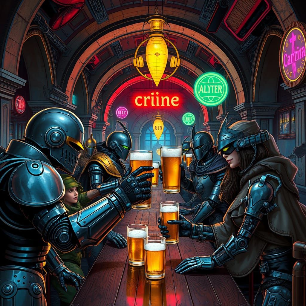 Spaceport Cantina: Cyborgs, Knights, and Ladies in Cyberpunk...