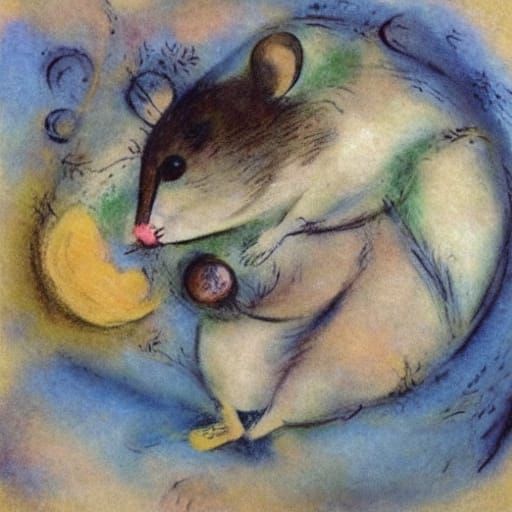 Intelligent Mouse Finds Inner Peace in Dreamlike Style