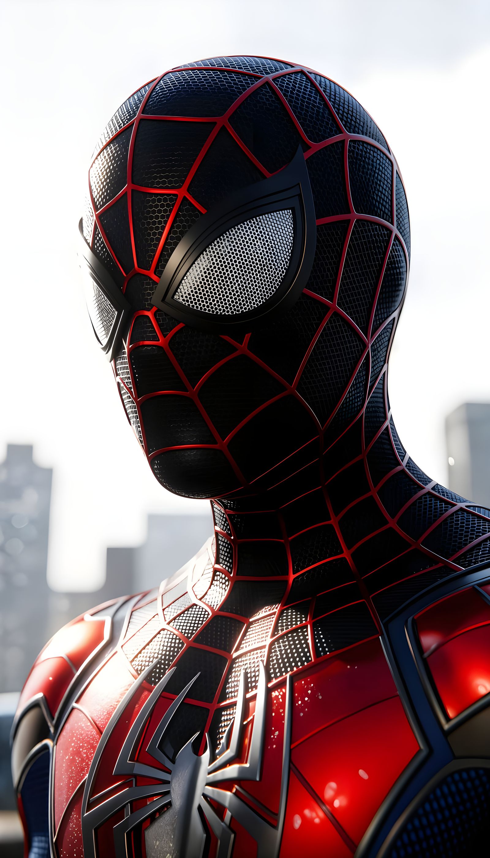 Ultra-Realistic Spider-Man Close-Up Portrait