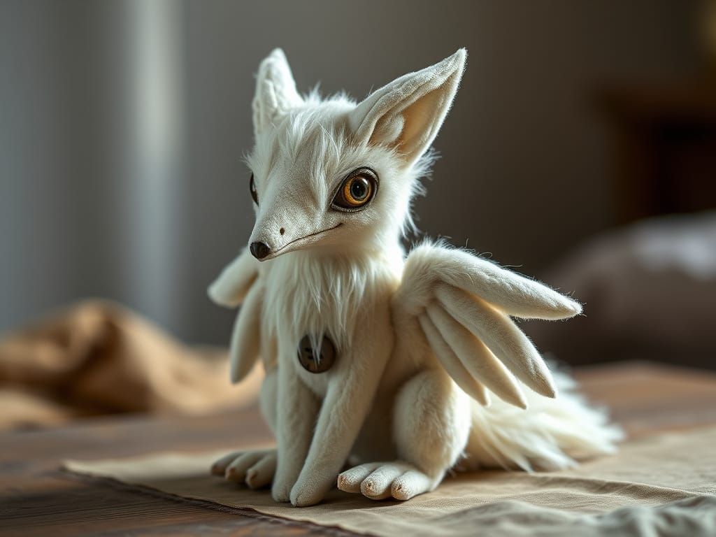 Realistic Plush Toy of a Mythical Simurgh