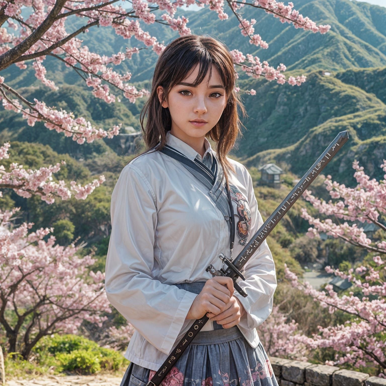 Anime Girl in 3D Art Style