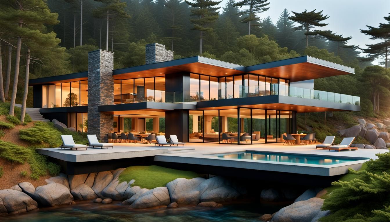 Modern Coastal Home of Steel, Glass and Wood