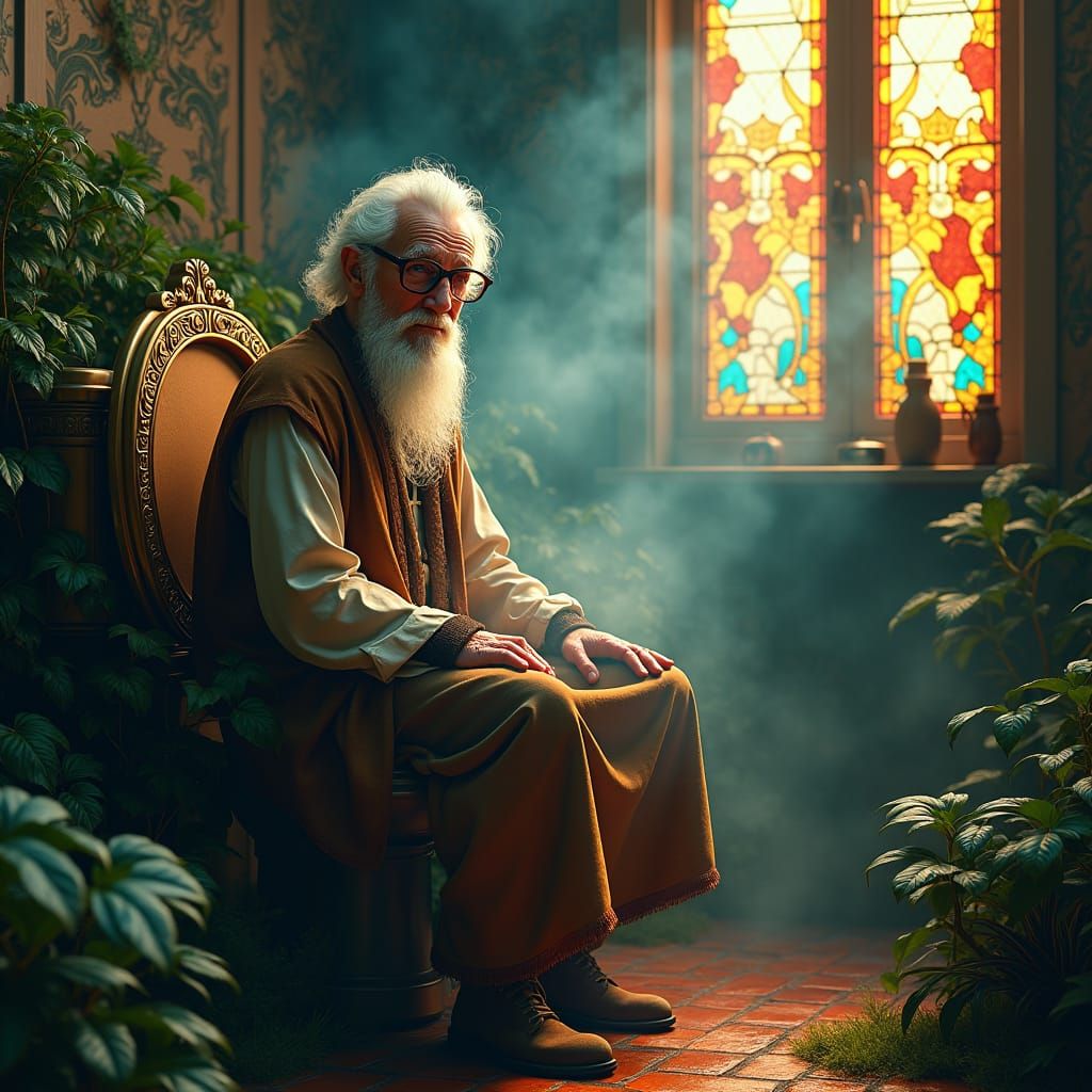 Mystical Outhouse Scene in 8K Resolution