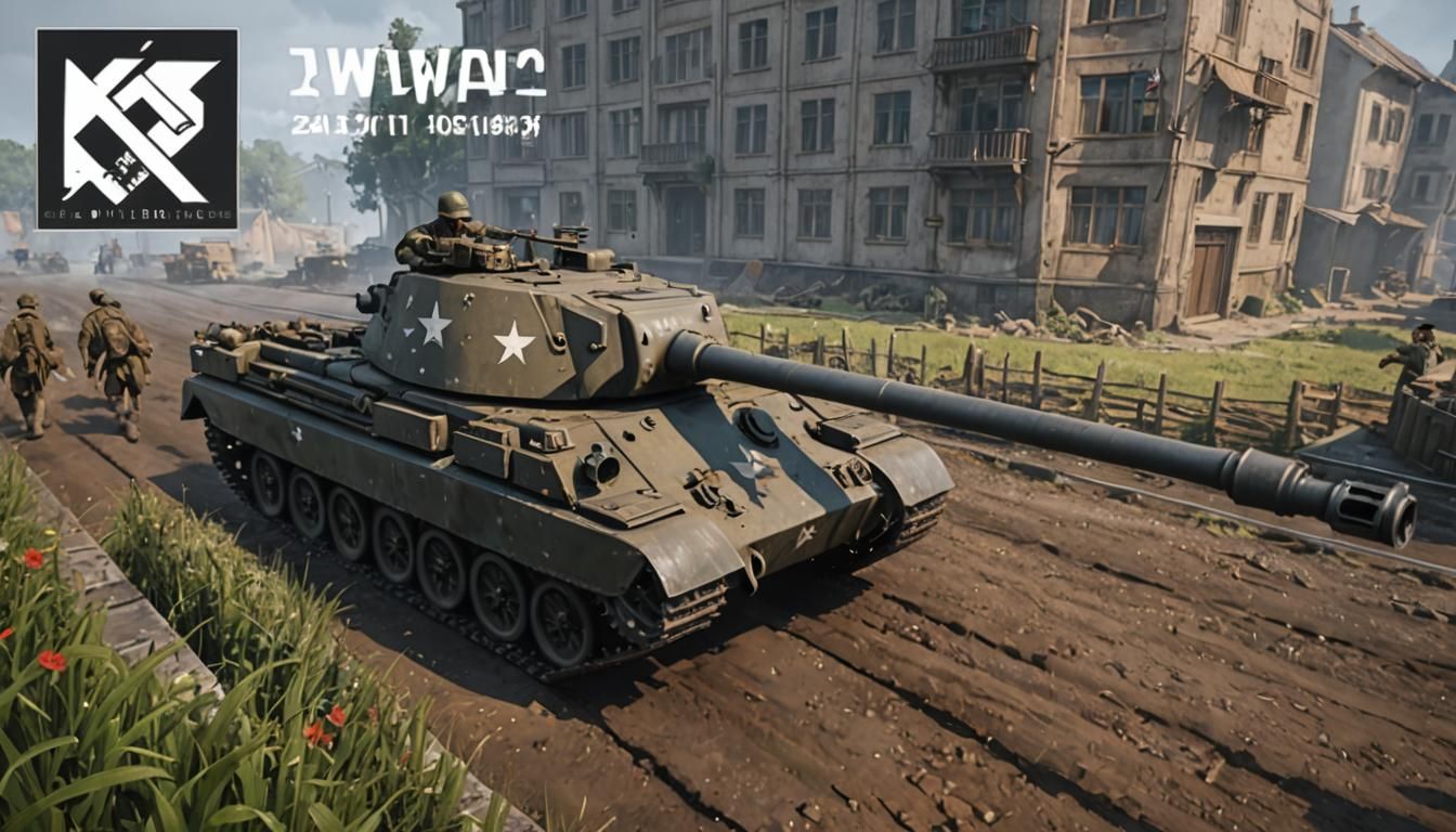 WWII Scene in Detailed 3D Anime Art