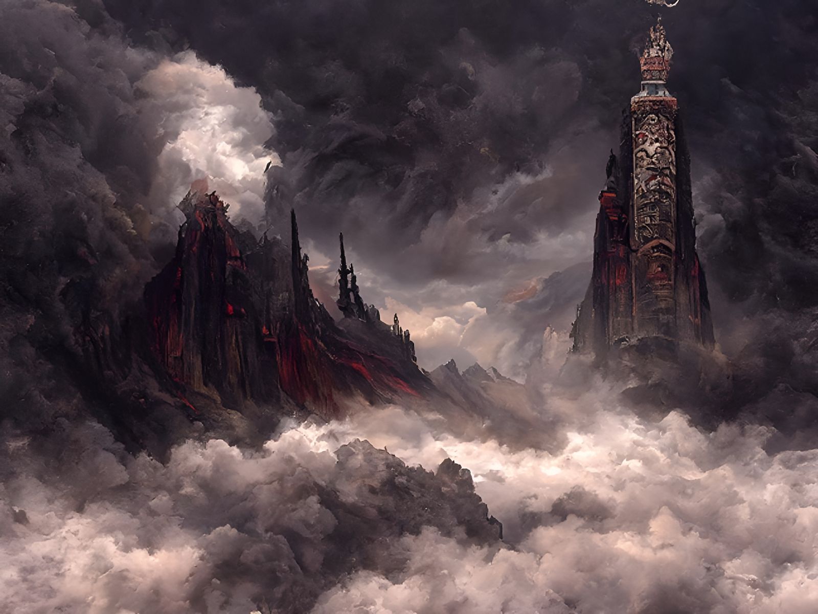 Dark Empire: Surreal Digital Illustration in HDR