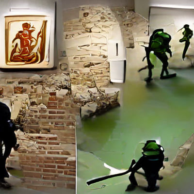 Roman Legionnaires and Frogmen Art Heist