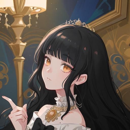 Gothic Pop Art Collage: Elegant Woman at Masquerade