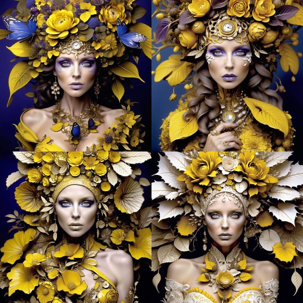 Surreal Whimsical Scenes in a Dreamlike Utopia