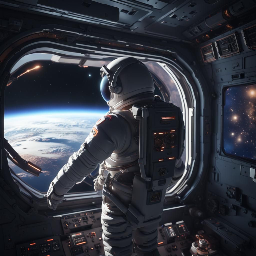 Astronaut Celebrates New Year's from Space Shuttle