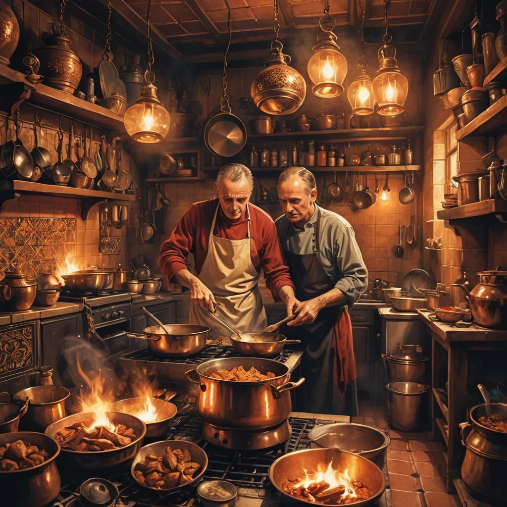 Baroque-Inspired Hannibal Lecter in Palestinian Kitchen