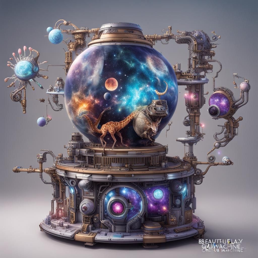 Colorful Galaxy of AI-Generated Creatures