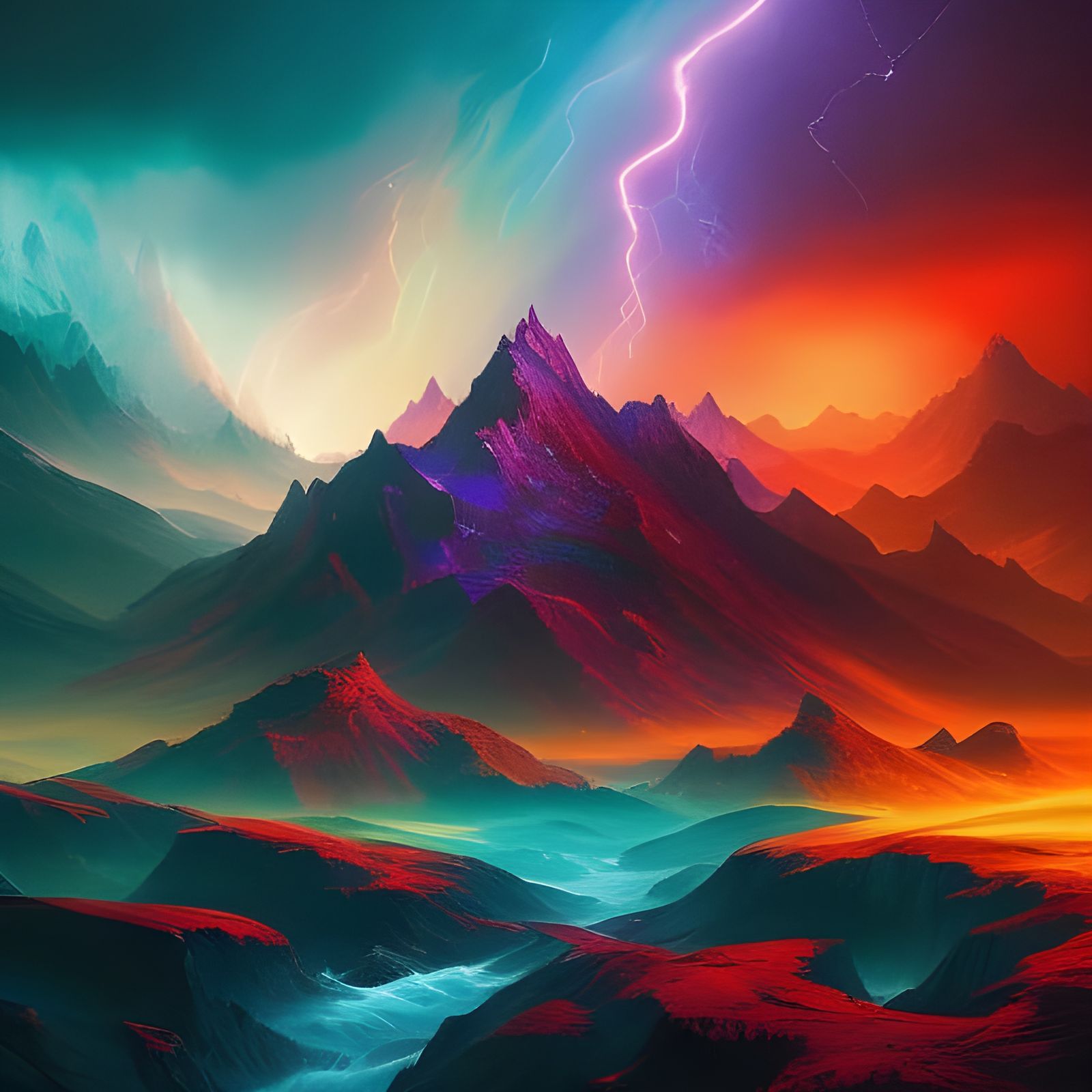 Spectacular Aetheric Storm Fantasy Masterpiece