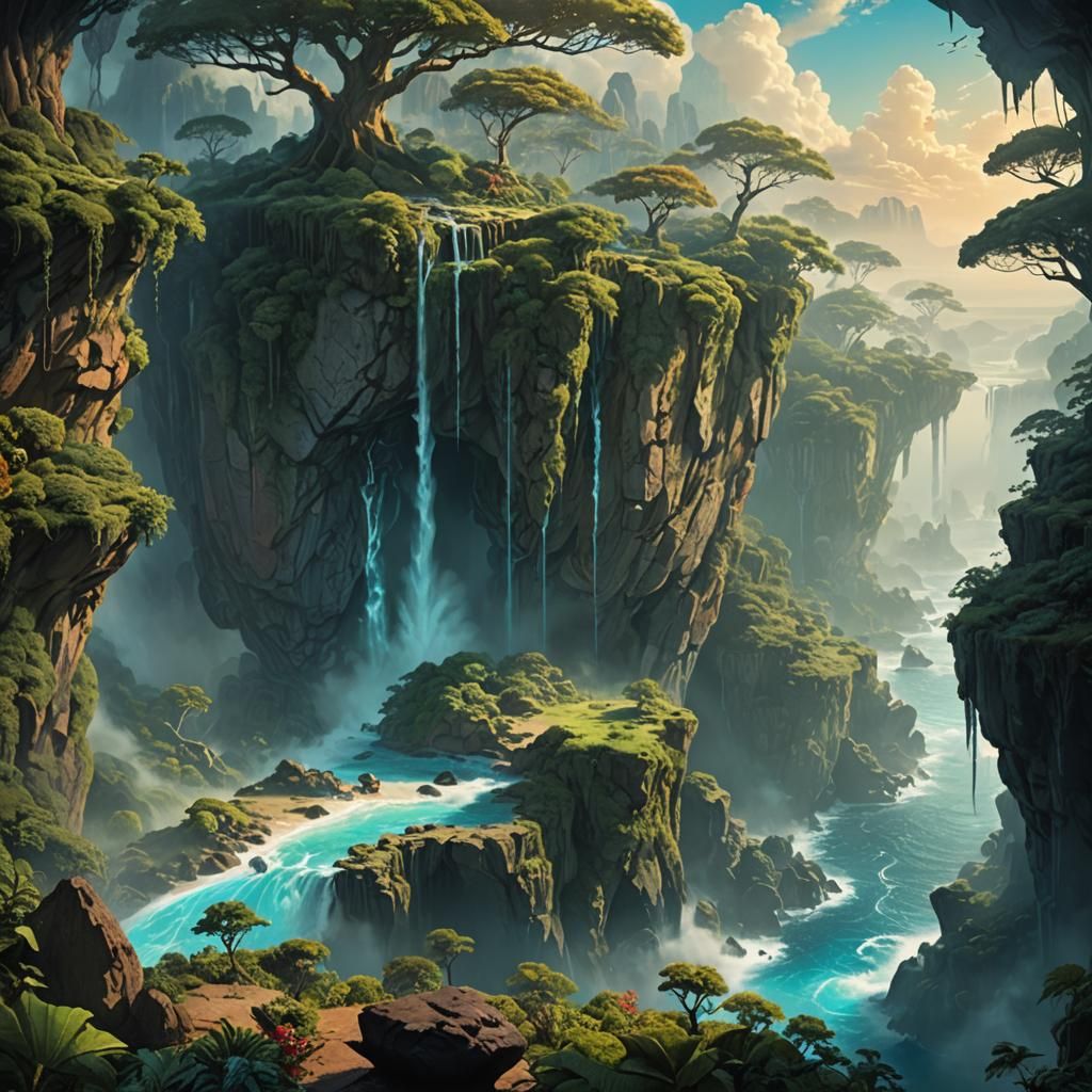 Mystic Jungle Waterfalls