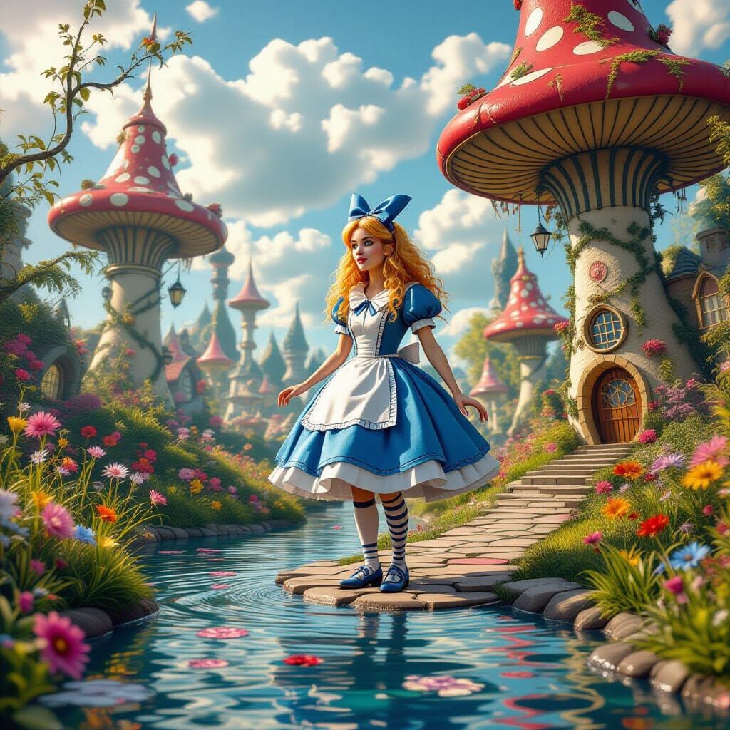 Alice in Wonderland: Detailed Matte Painting