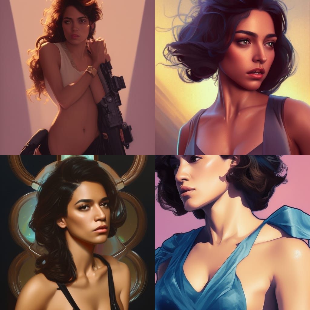 Michelle Rodriguez as 90s Bond Girl