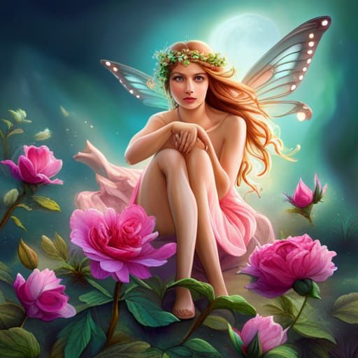 Beautiful Rose Fairy in 8K Resolution