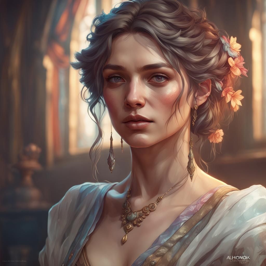 Detailed Portrait with Dynamic Lighting